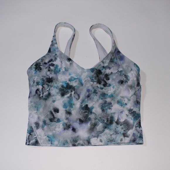 Lululemon Blue And Gray Watercolor Align Tank Size 2 - Picture 1 of 3